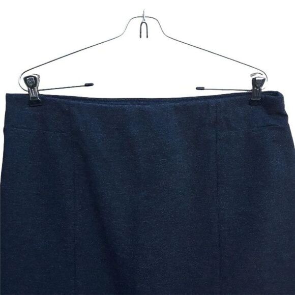 J. Jill Ponte Knit Business Casual Pull On Gray Stretch Pencil Skirt Size M - Picture 4 of 7